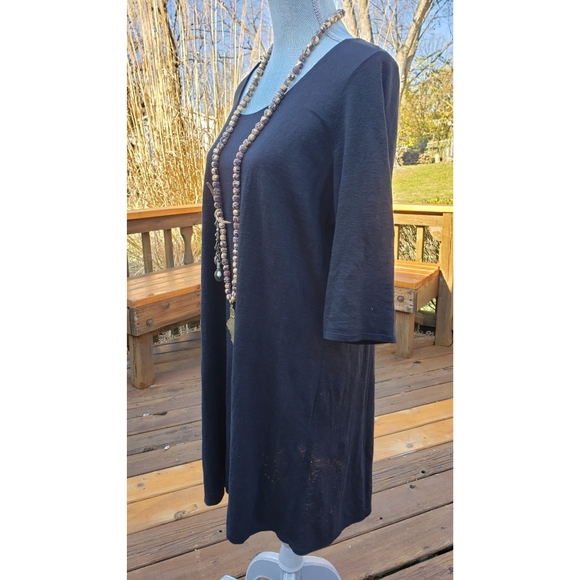 SOLD☆New Eileen Fischer 3/4 Sleeve Tunic Dress XL - Picture 2 of 4